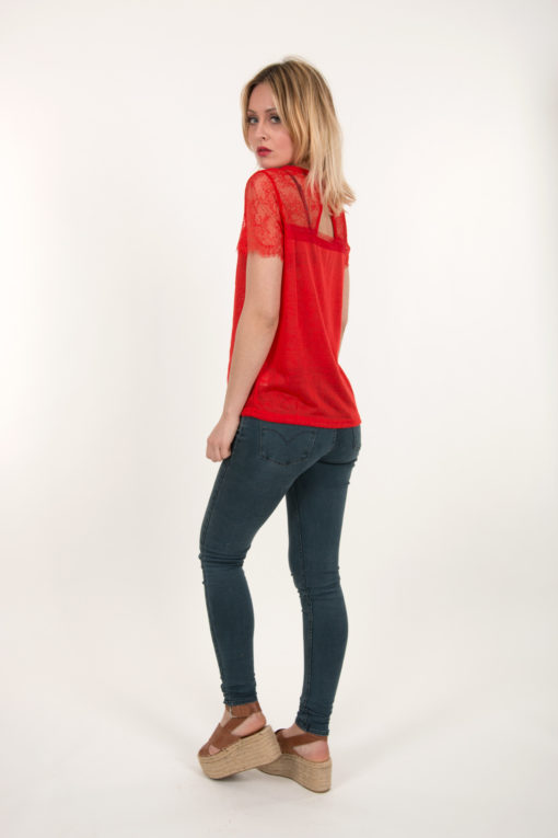 t shirt rouge CLARY